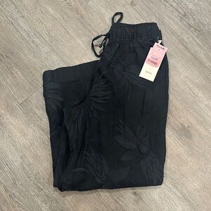 Joie High Rise Wide Leg Capri Length Linen Pants